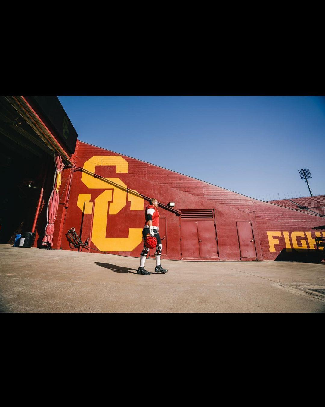 Cooper Lovelace University Of Southern California Postgame Player